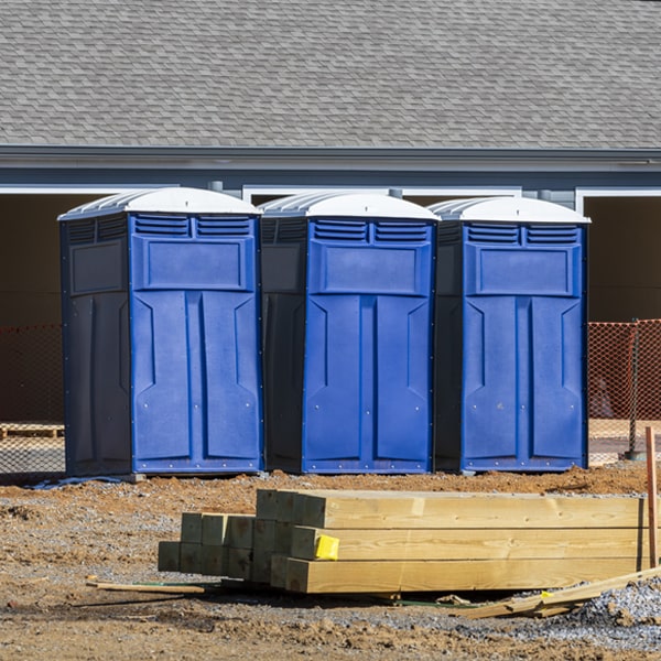 what is the maximum capacity for a single porta potty in Cross Plains IN